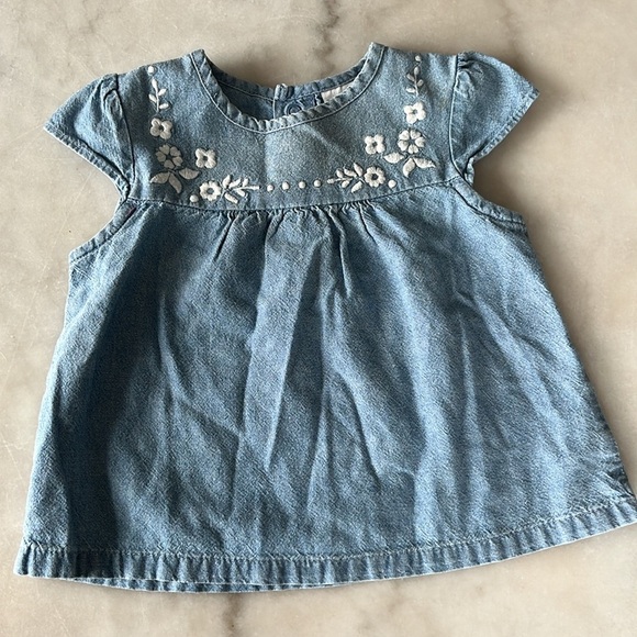 Zara Baby Girl Jean Children’s Place Denim Tunic Dress Denim Top Bundle 6 Months - Picture 4 of 15